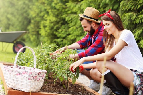 Low-carbon van used for eco-friendly gardening collections