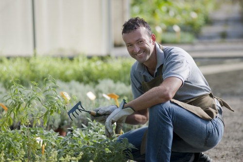 Commercial garden maintenance in Nine Elms with tidy landscaped spaces